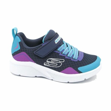 Chaussures de Sport pour Enfants Skechers Gore Strap Violet Bleu