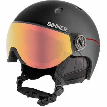 Casco de Esquí Sinner Titan Visor 59-62 cm Negro