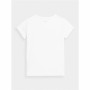 Camiseta de Manga Corta Infantil 4F JTSD004 Blanco