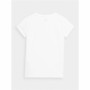 Camiseta de Manga Corta Infantil 4F JTSD005 Blanco