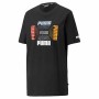 T-shirt à manches courtes homme Puma Essential Logo Repeat Graphic Noir