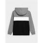 Sudadera con Capucha Niño 4F Gris Negro