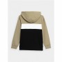 Sudadera con Capucha Niño 4F Beige Negro