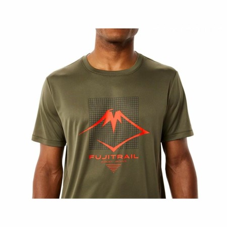 Camiseta de Manga Corta Hombre Asics FUJITRAIL Verde