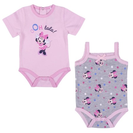 Body Minnie Mouse 2 Unités Rose
