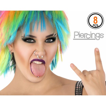 Piercing Argenté 8 Pièces