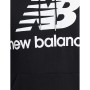 Sweat à capuche homme ESSE ST LOGO POHO New Balance MT03558 Noir