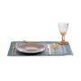 Assiette plate Doré verre (21 x 2 x 21 cm)