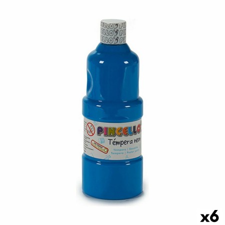 Témperas Neon Azul 400 ml (6 Unidades)