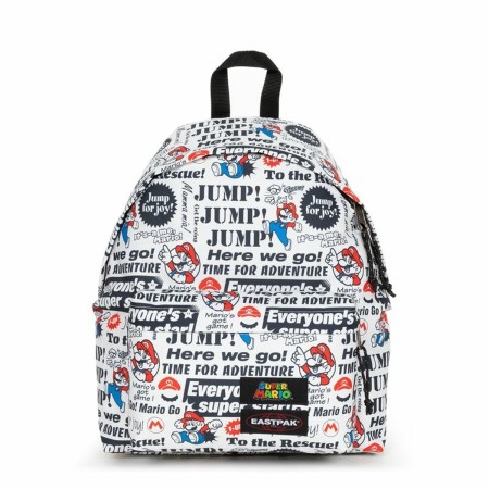 Mochila Deportiva Super Mario Eastpak Newspaper Blanco