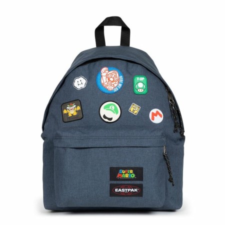 Mochila Deportiva Super Mario Eastpak Patches Azul Acero
