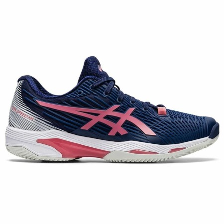 Chaussures de Tennis pour Femmes Asics Solution Speed FF 2 Bleu foncé