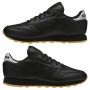 Zapatillas Deportivas Mujer Classic Leather Reebok Met Diamond Negro