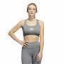 Soutien-gorge de Sport Adidas Powerreact Medium Gris