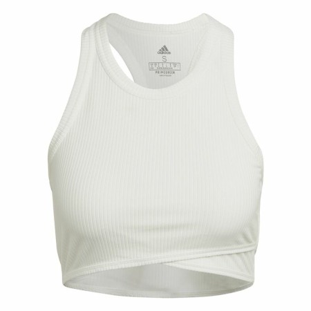 Soutien-gorge de Sport Adidas Yoga Studio Blanc