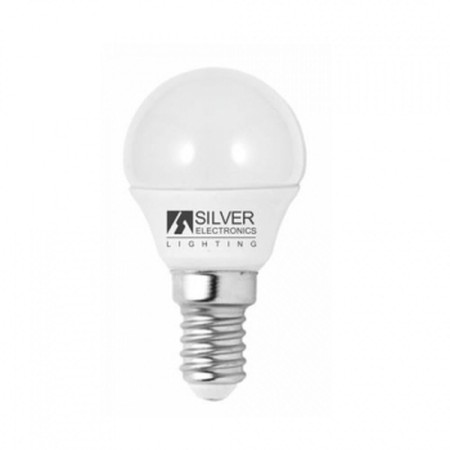 Ampoule LED Sphérique Silver Electronics Eco E14 5W Lumière blanche