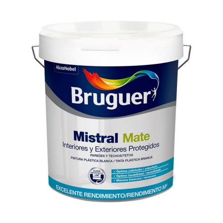 Peinture Bruguer mistral 5586674 Blanc 4 L