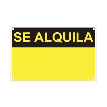 Cartel Normaluz Se alquila PVC (45 x 45 x 70 cm)