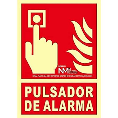 Cartel Normaluz No utilizar en caso de incendio PVC (21 x 30 cm)