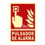 Cartel Normaluz Pulsador de alarma PVC (21 x 30 cm)