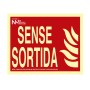 Cartel Normaluz Sense sortida PVC (30 x 15 cm)