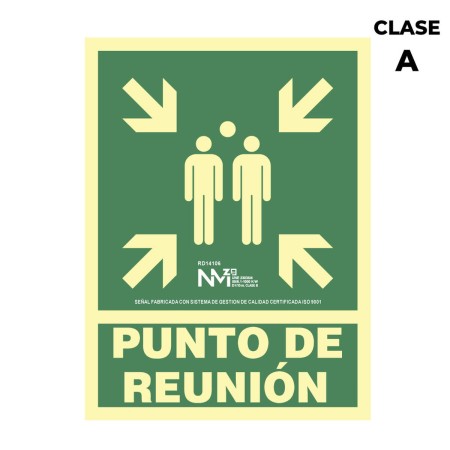 Panneau Normaluz Punto de reunión PVC (22,4 x 30 cm)