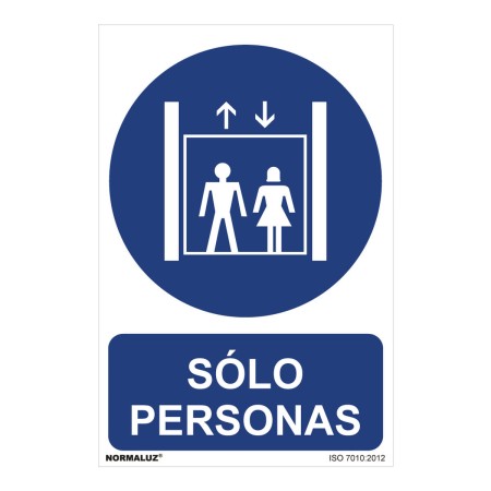 Panneau Normaluz Sólo personas PVC (30 x 40 cm)