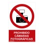 Cartel Normaluz Prohibido cámaras fotográficas PVC (30 x 40 cm)