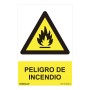 Panneau Normaluz Peligro de incendio PVC (30 x 40 cm)