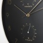 Reloj de Pared Mica Decorations Andy Negro Dorado Ovalado Aluminio (Ø 35 x 4.5 cm)