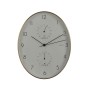 Reloj de Pared Mica Decorations Andy Ovalado Aluminio Blanco (Ø 35 x 4.5 cm)