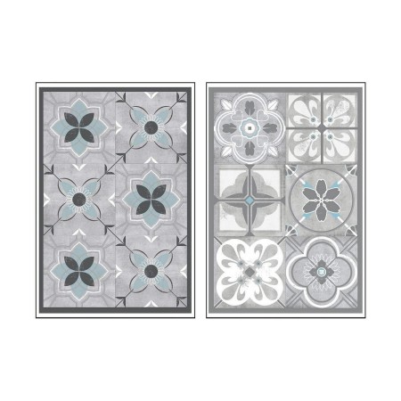 Pegatinas Atmosphera Decorativo Vinilo Azulejo Gris (43,5 x 30 x 0,1 cm)