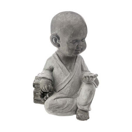 Figura Decorativa Atmosphera Buda Niño Gris Magnesio (38,5 x 28,5 x 21,5 cm)