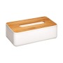 Boîte à mouchoirs 5five Baltik 25 x 13 x 8.7 cm Blanc Bambou