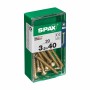 Caja de tornillos SPAX Tornillo de madera Cabeza plana (3,5 x 40 mm)