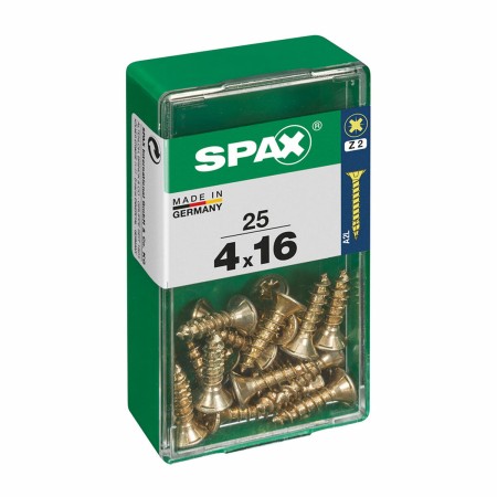 Caja de tornillos SPAX 4081020400161 Tornillo de madera Cabeza plana (4 x 16 mm) (4,0 x 16 mm)