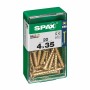 Caja de tornillos SPAX 4081020400351 Tornillo de madera Cabeza plana (4,0 x 35 mm) (4 x 35 mm)