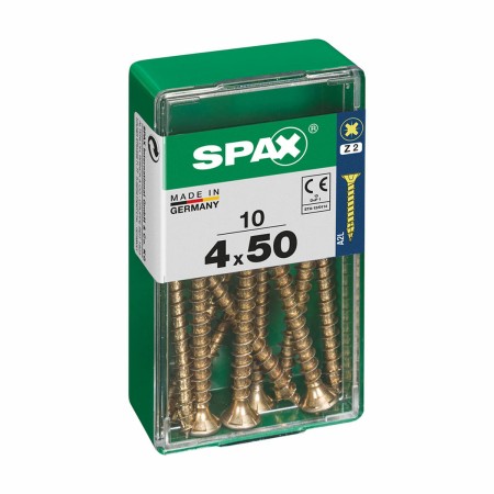 Caja de tornillos SPAX 4081020400501 Tornillo de madera Cabeza plana (4 x 50 mm) (4,0 x 50 mm)