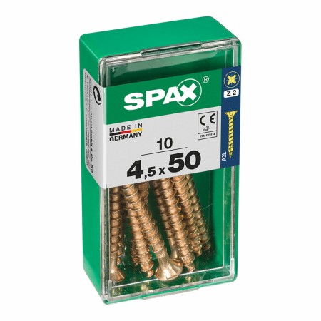 Boîte à vis SPAX 4081020450501 Vis à bois Tête plate (4,5 x 50 mm)