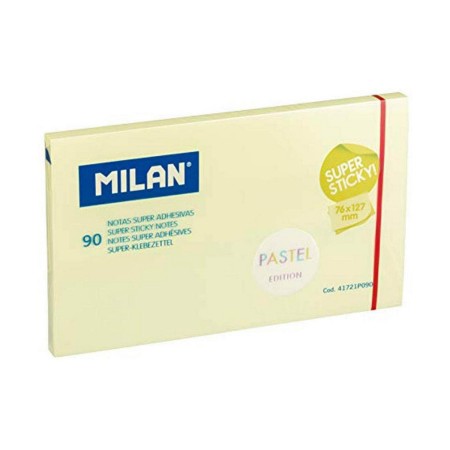 Bloc de Notas Milan Pastel Amarillo Autoadhesivas (76 x 127 mm)