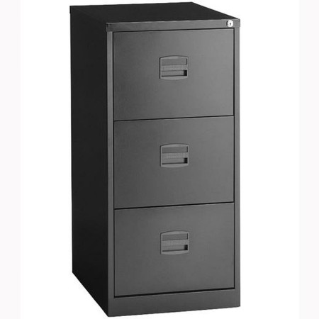 Caisson à Tiroirs Bisley Armoire de classement rechargeable Métal Acier Anthracite (102 x 41 x 40 cm)