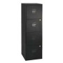 Caisson à Tiroirs Bisley Armoire de classement rechargeable Noir Métal (125 x 40 x 40 cm)