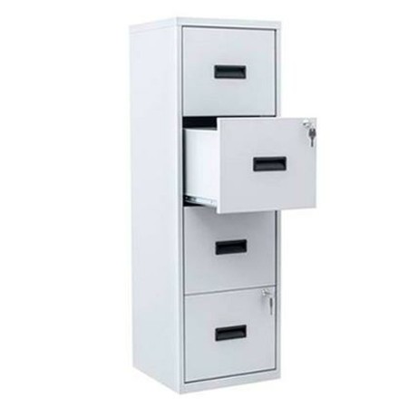 Caisson à Tiroirs Bisley Armoire de classement rechargeable Gris Métal (125 x 40 x 40 cm)