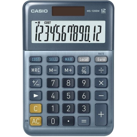Calculatrice Casio MS-120EM Bleu