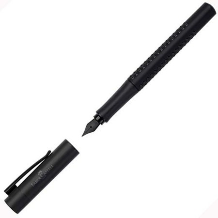 Stylo Calligraphique Faber-Castell Grip Edition All Black F Noir