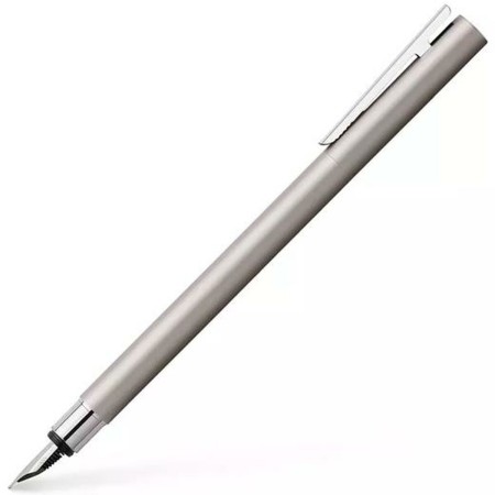 Pluma de Caligrafía Faber-Castell Neo Slim Plateado Mate