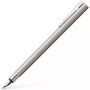Stylo Calligraphique Faber-Castell Neo Slim Argenté Mat