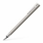 Stylo Calligraphique Faber-Castell Neo Slim Argenté Mat