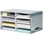 Classeur modulaire Fellowes System 8 compartiments Gris Carton Recyclado (26 x 49 x 31 cm)