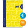 Cuaderno Lamela Amarillo A4 5 Unidades